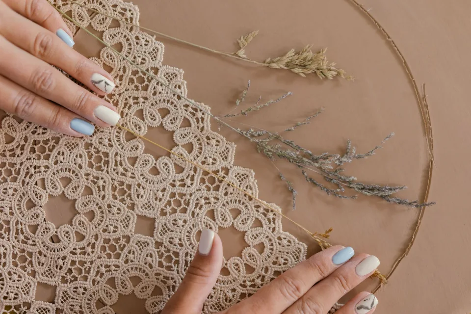Mẫu nail vẽ hoa